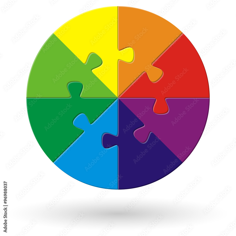 round puzzle with 8 options round puzzle with 8 options