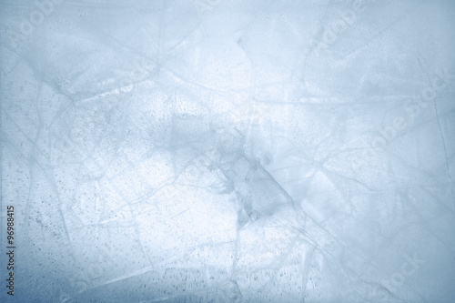 Cracked blue ice texture background