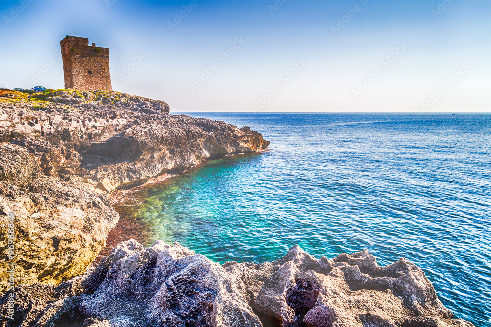 Coasting tower in Salento on the Ionian Sea