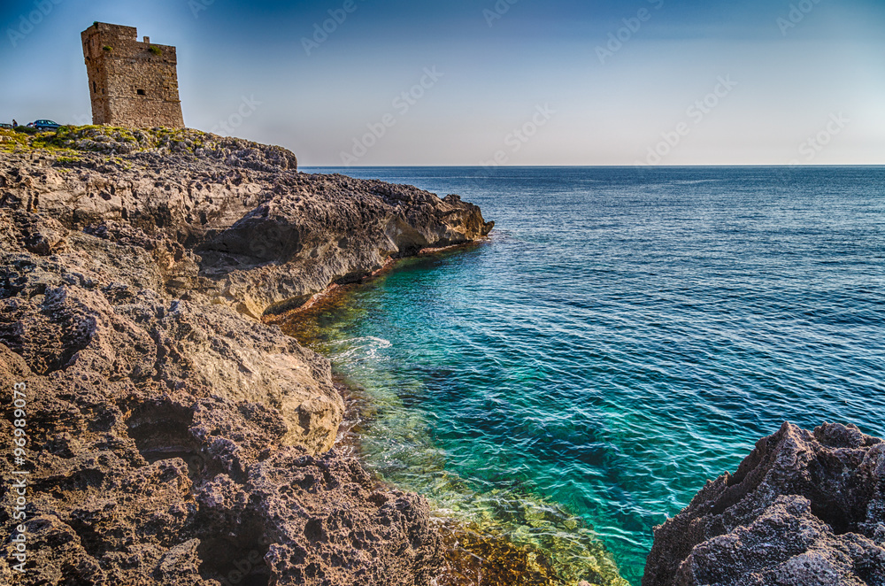 Coasting tower in Salento on the Ionian Sea
