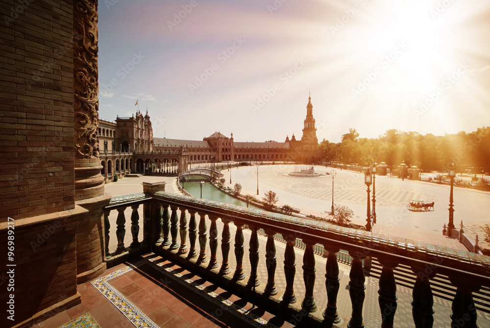 Obraz premium Plaza de Espana in Seville, Andalucia, Spain