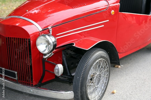 red italian vintage car