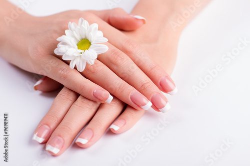 Beautiful gentle manicure.