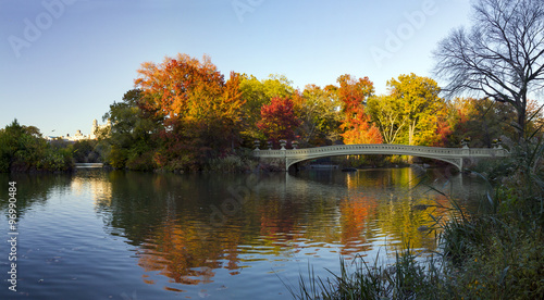 Photography Central Park Panoramic Fall Landscape Scene in New York City