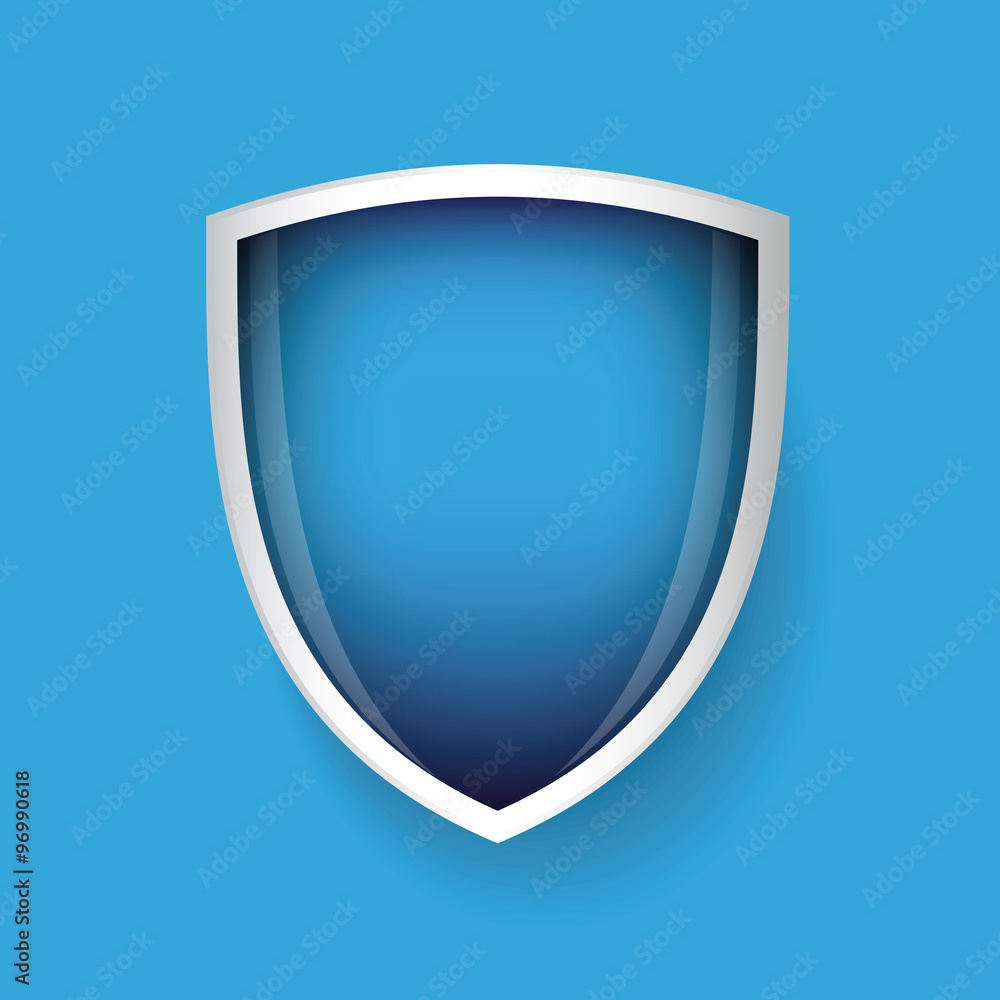 Vector shield blue Vector shield blue