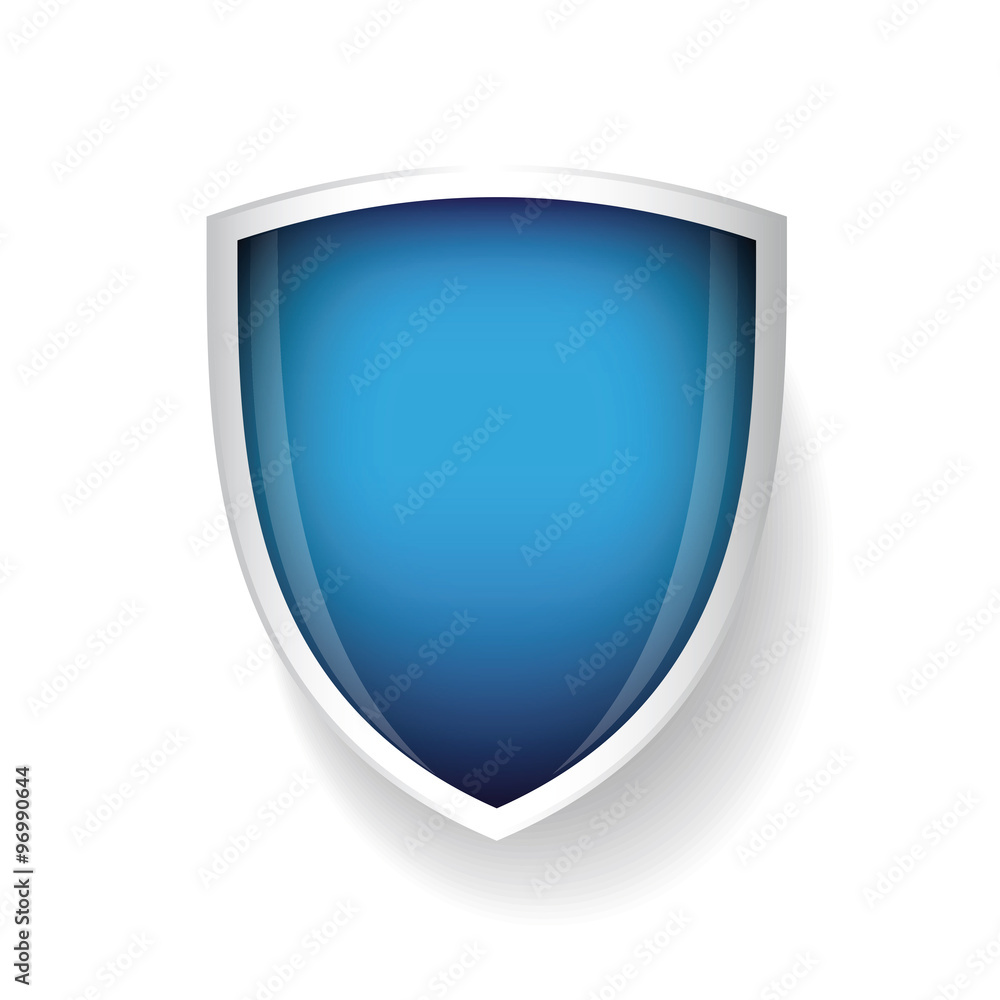 Vector shield blue Stock Vector | Adobe Stock