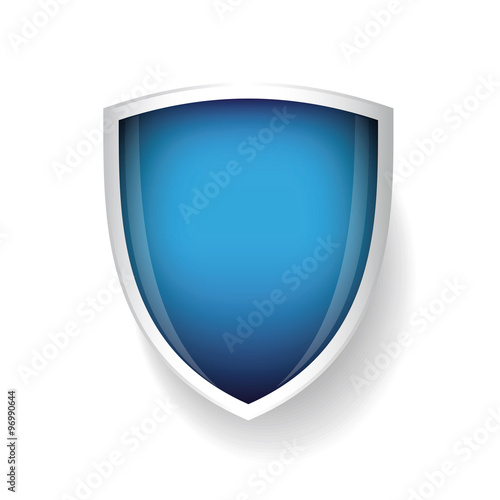 Vector shield blue