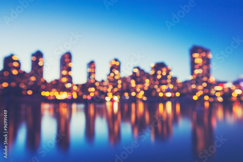Abstract Background of Out of Focus City Lights © EpicStockMedia