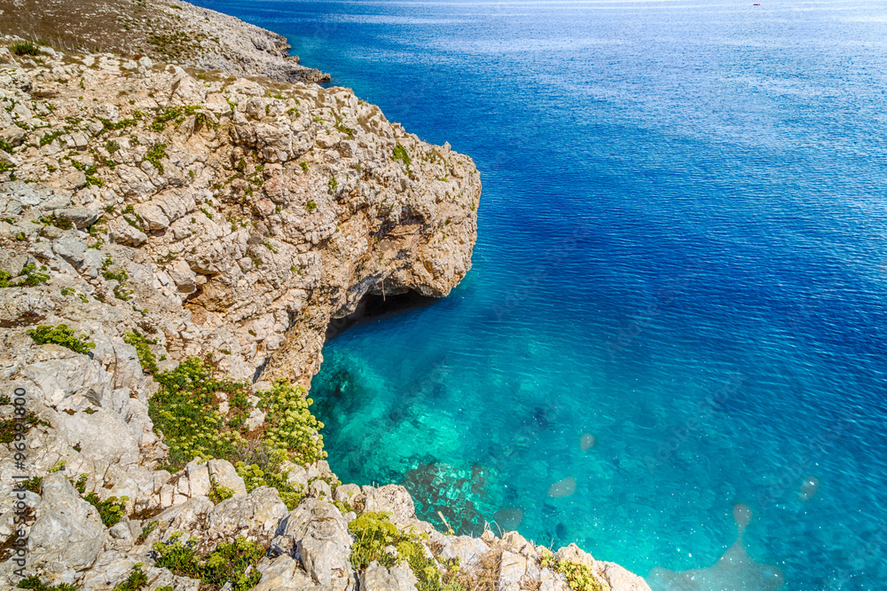 cove in the rocky beach on Adriatic sea