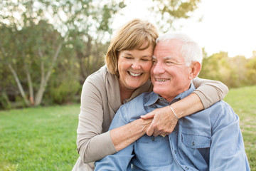 Mature senior couple