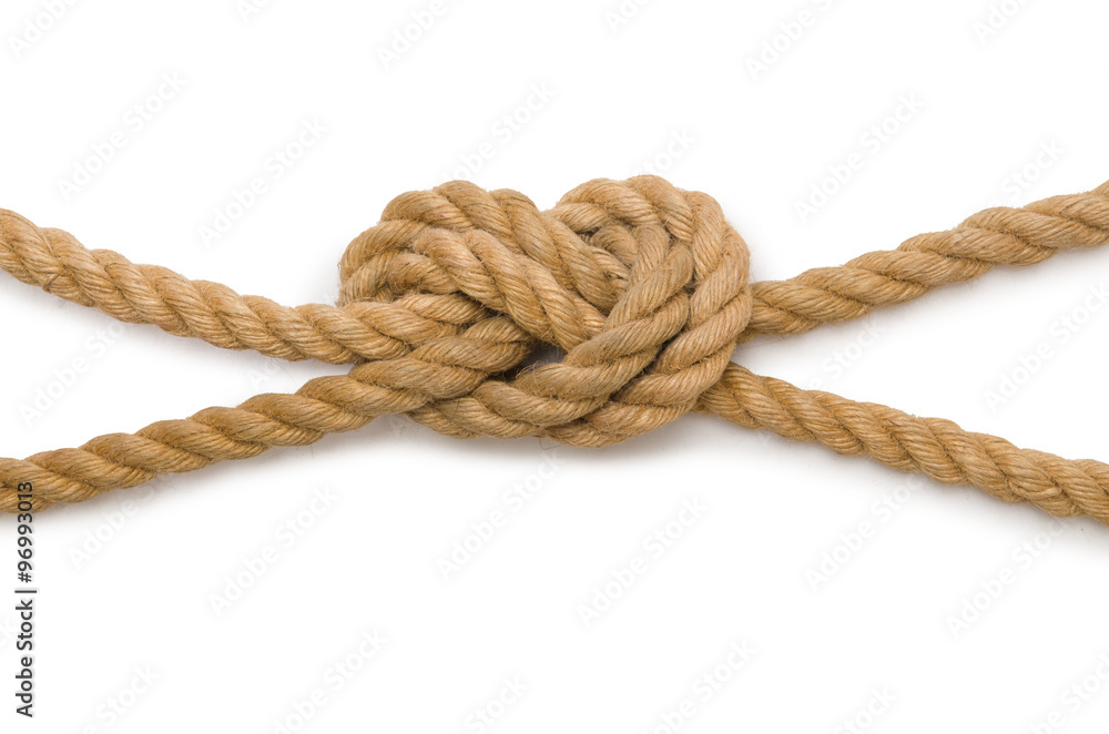 Concept with long hemp rope Concept with long hemp rope