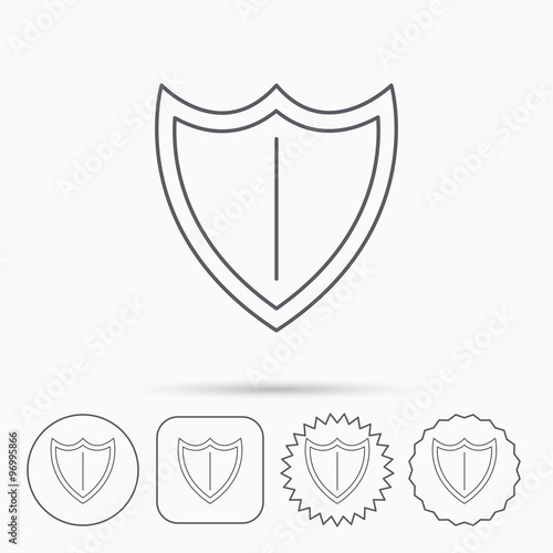 Shield icon. Protection sign.