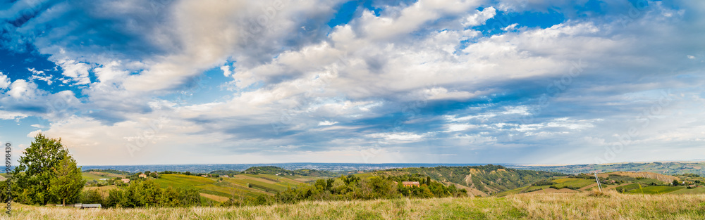 Green rolling hills