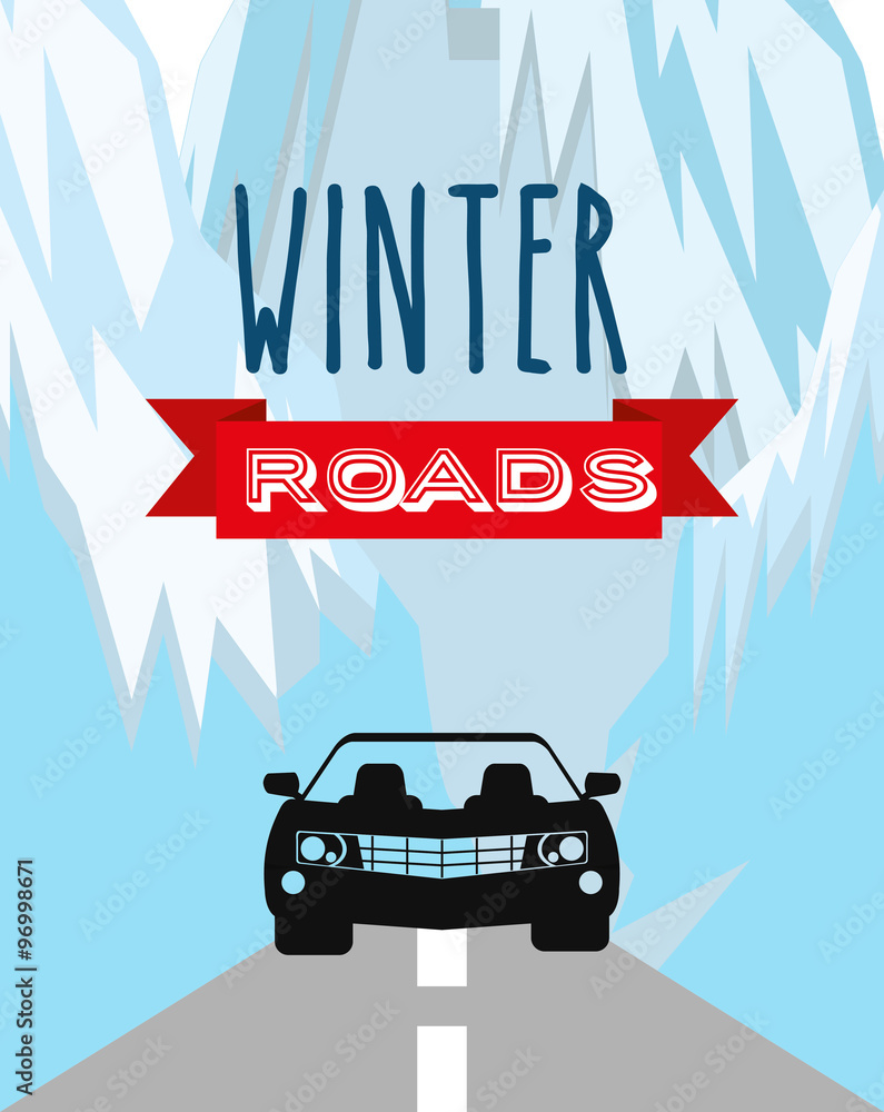 winter roads design 