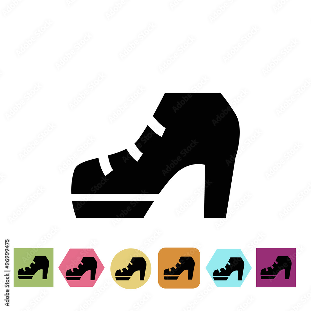 Women shoe icon