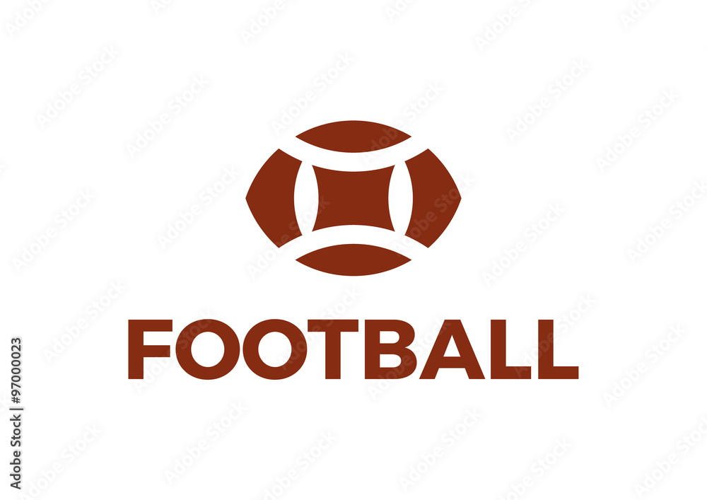 Abstract Eye Football Logo Stock Vector Adobe Stock