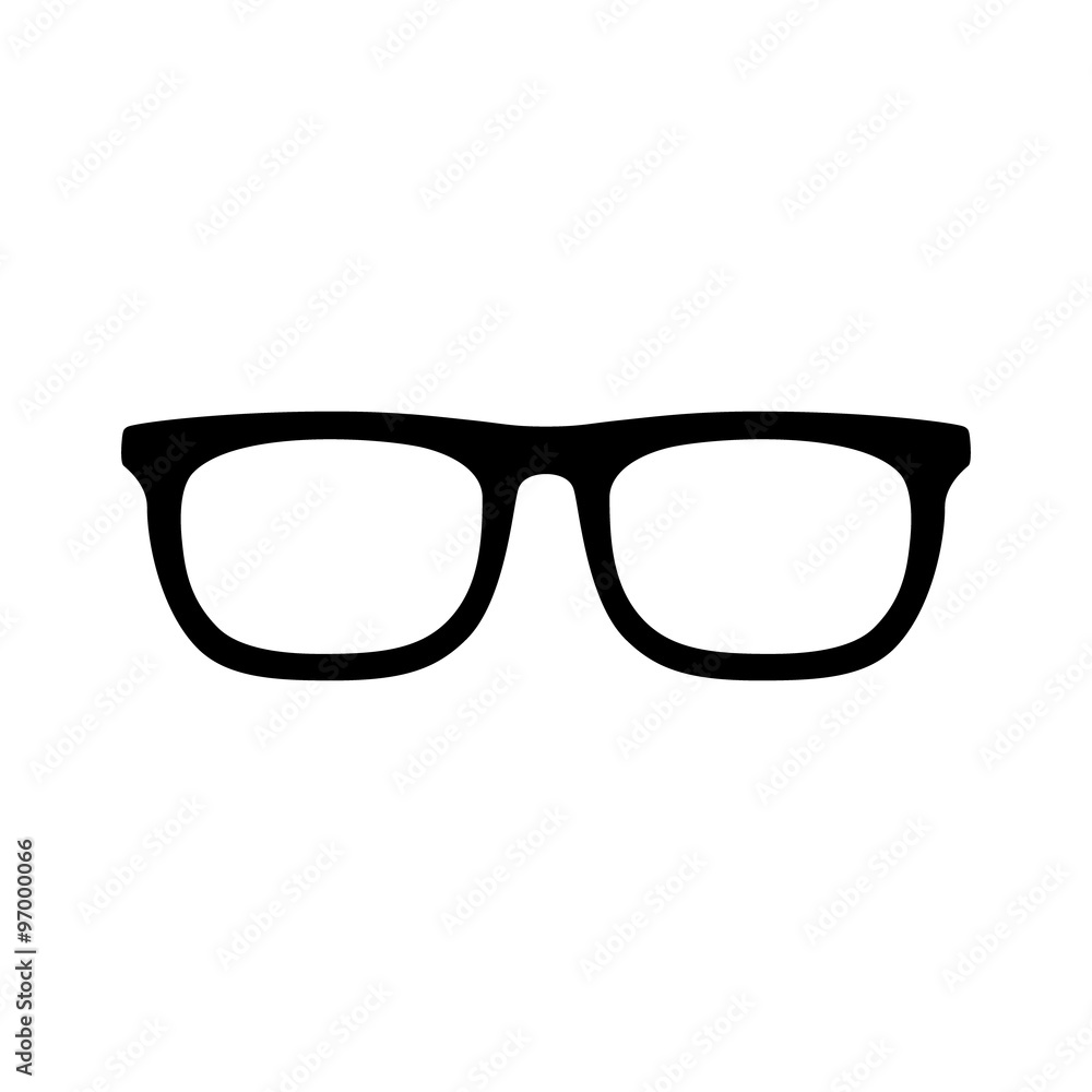 eyeglasses flat icon for app and website - obrazy, fototapety, plakaty 