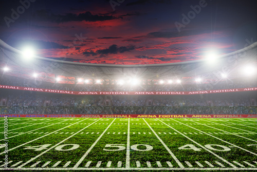 football stadium before the game