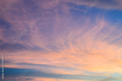 sunrise sky with clouds © ashophoto
