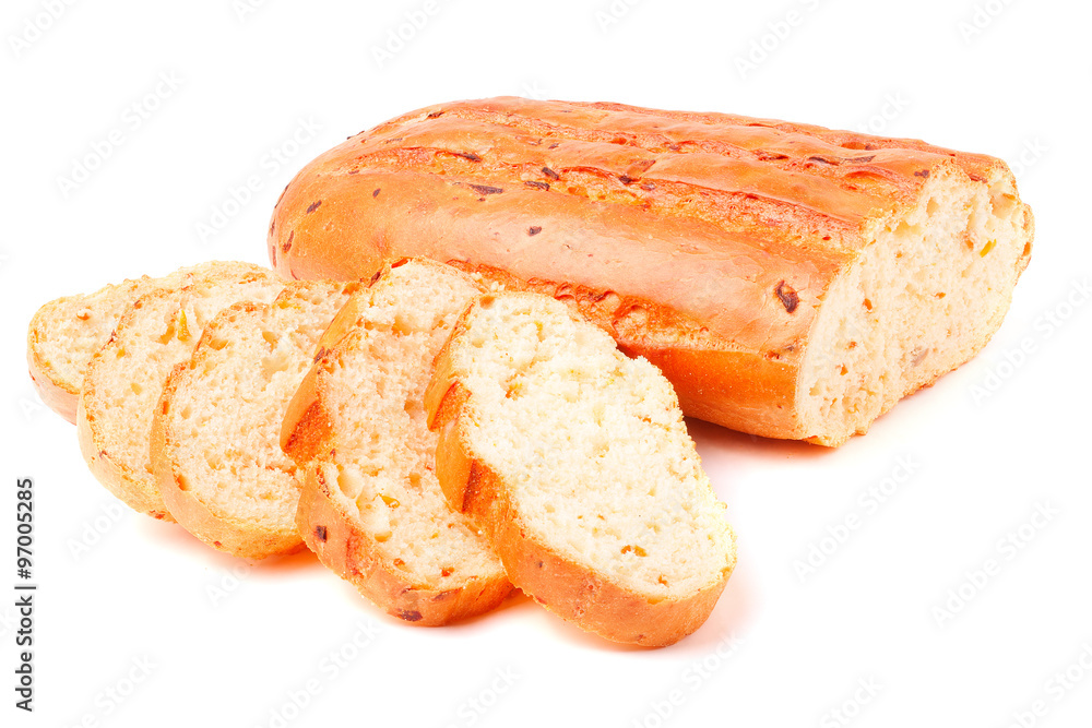 Sliced bread. Isolated on a white background Sliced bread. Isolated on a white background