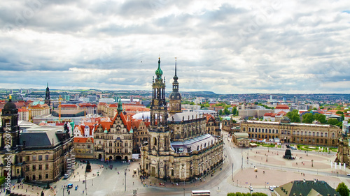 Histoirical center of the Dresden Old Town. Dresden has a long h