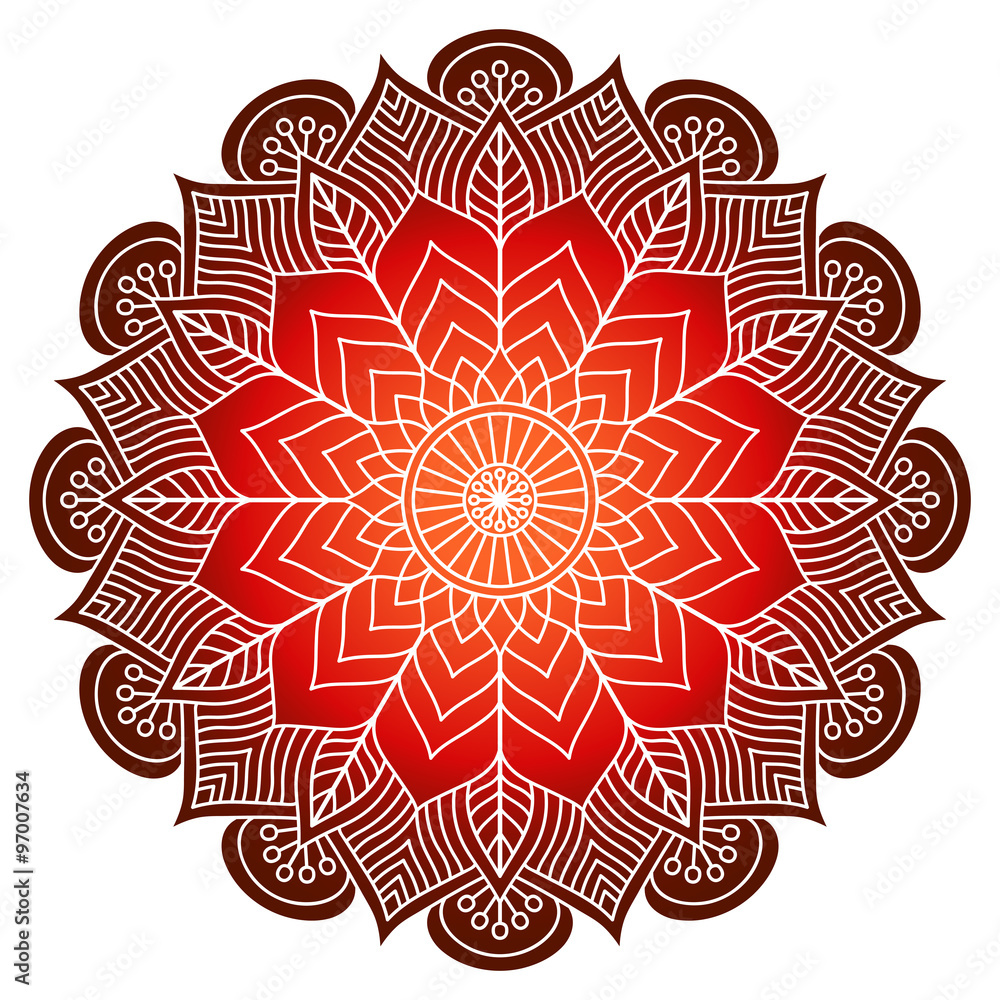 Vector round Mandala Vector round Mandala