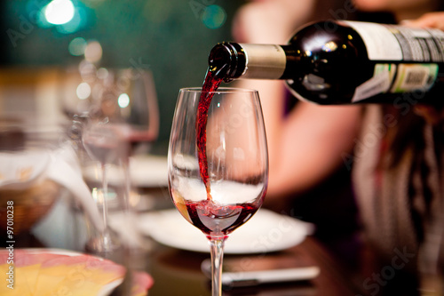 Obraz na plátně Red wine