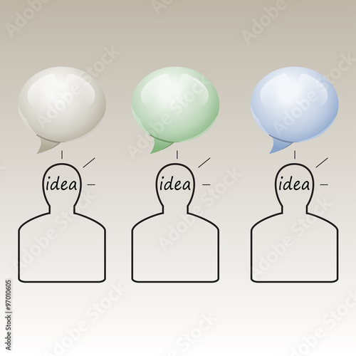 Group of people with speech bubbles