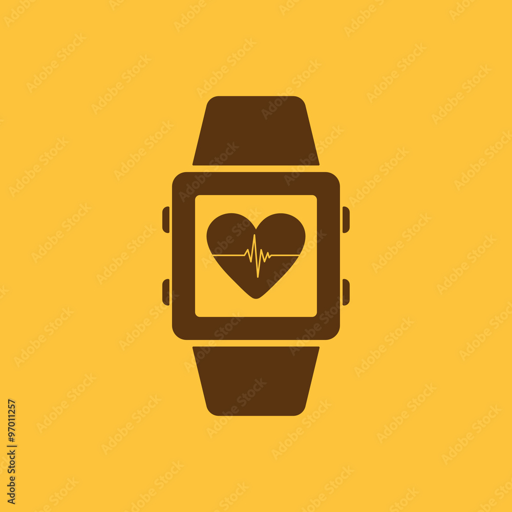 The smart watch icon. Fitness bracelet symbol The smart watch icon. Fitness bracelet symbol