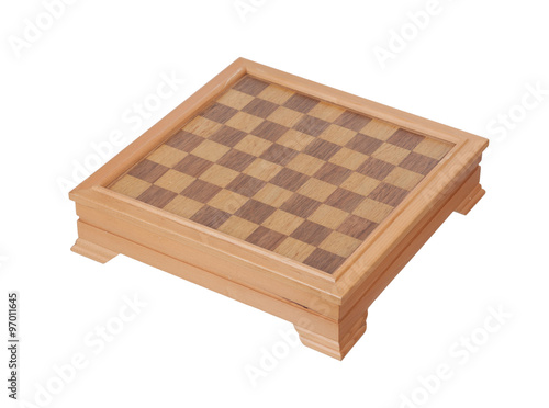 Checkers isolated on white background