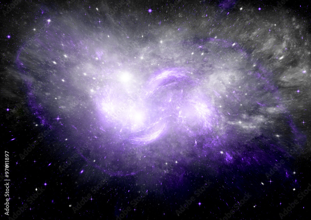 galaxy in a free space galaxy in a free space