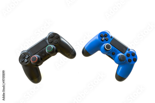 video game controller isolated on white background