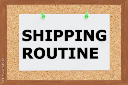 Shipping Routine concept
