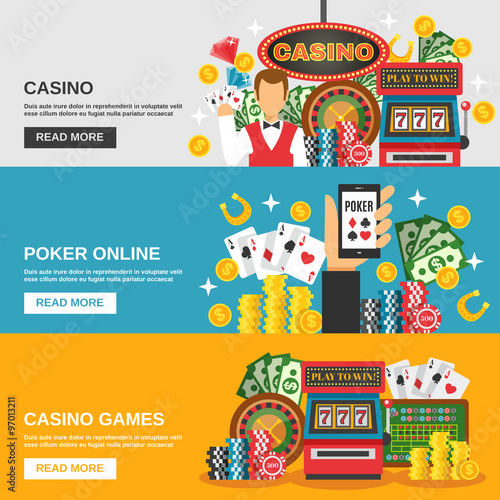 Casino Banners Set