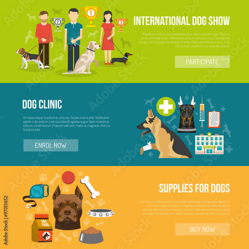 Dog banner set