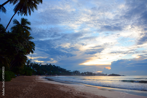 Fototapeta Naklejka Na Ścianę i Meble -  Wild beautiful beaches of Sri Lanka. Asia.