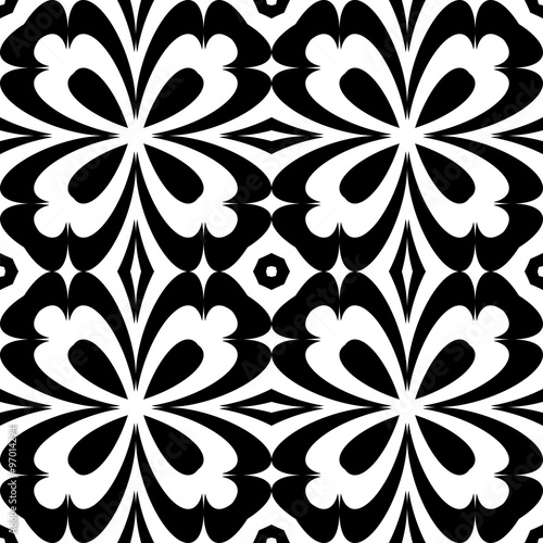 Design seamless decorative flower pattern