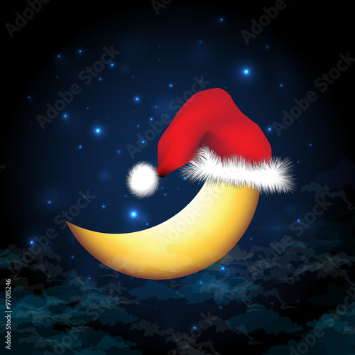 The moon on Christmas Eve