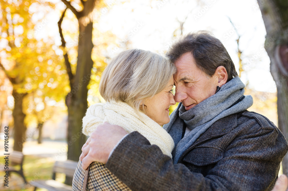 Fototapeta premium Active seniors in town