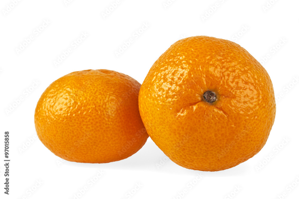 Orange mandarin or tangerine fruit isolated on white background Orange mandarin or tangerine fruit isolated on white background