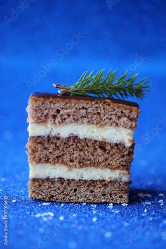 christmas  traditional  cake photo