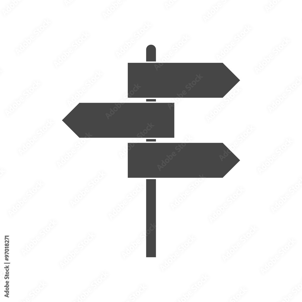 Road sign vector icon Road sign vector icon