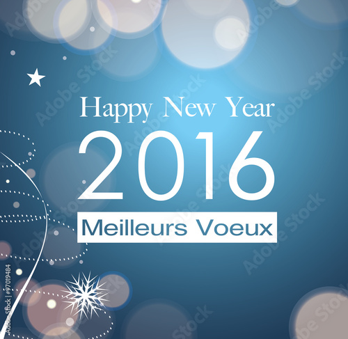 Carte de voeux bonne année 2016