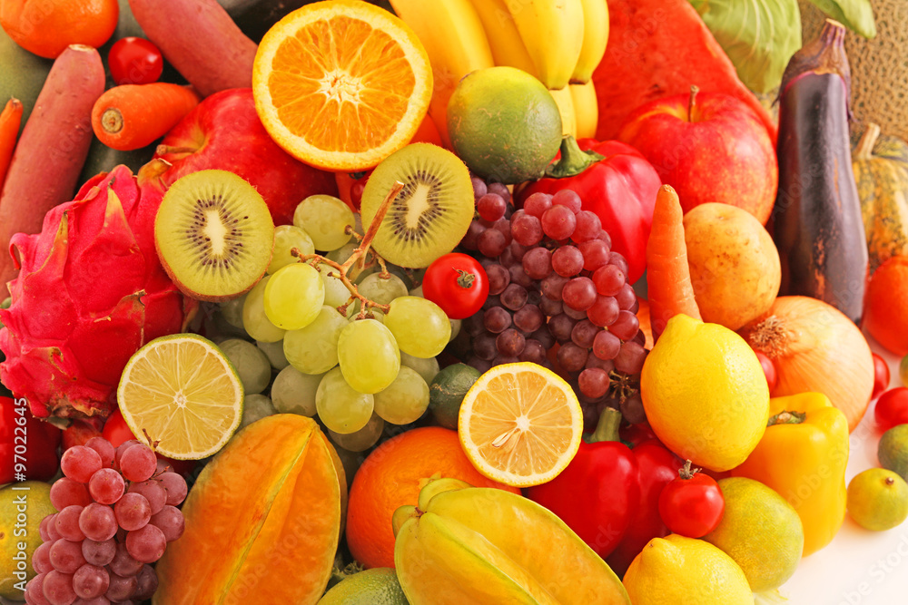 新鮮な野菜と果物