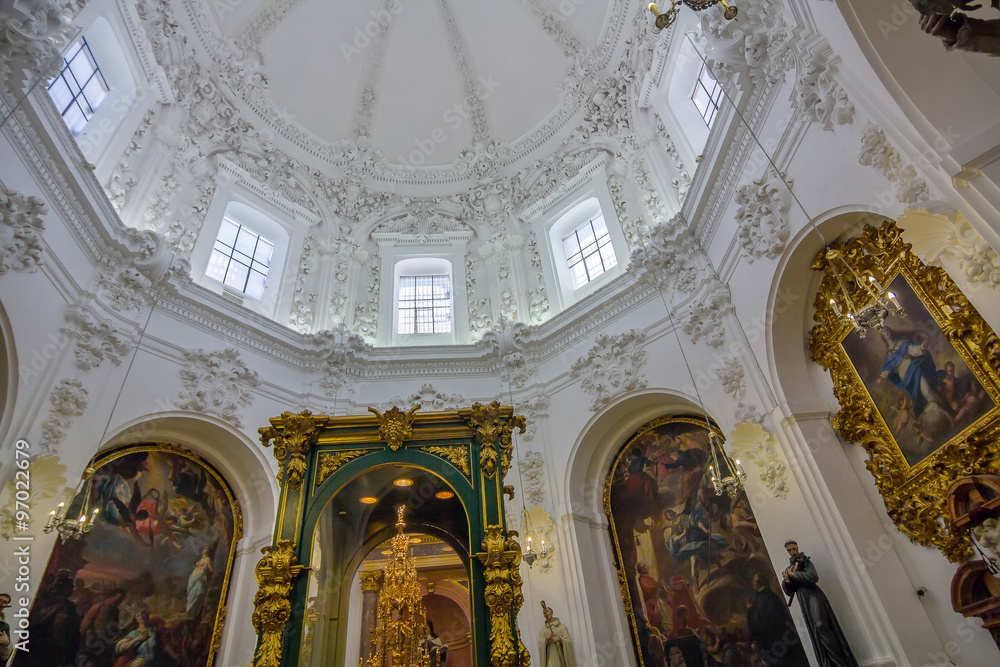 CORDOBA, SPAIN September 5, 2014: .Details of Christian cathedral