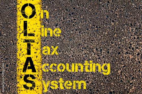 Accounting Business Acronym OLTAS On-Line Tax Accounting System photo