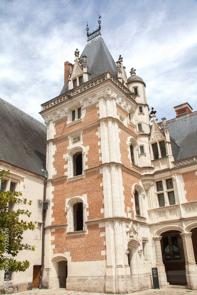 Château de Blois, aile Louis XII, chapelle Saint-Calais et galerie Charles d'Orléans, Loir et Cher, Val de Loire 