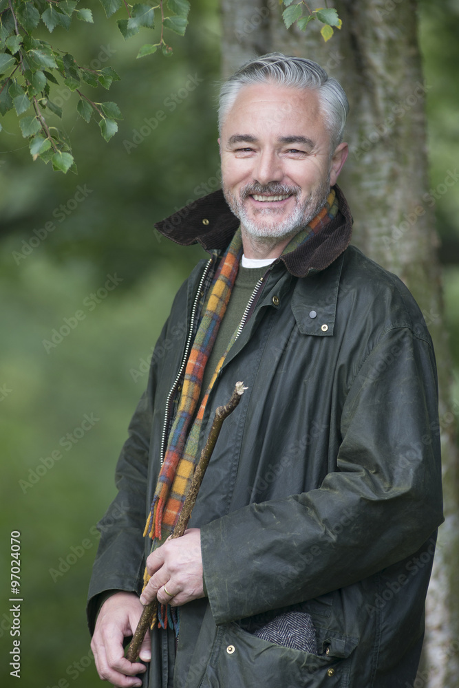 Happy farmer in the field Happy farmer in the field