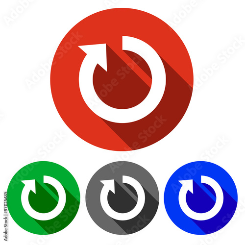 Four vector icons restart