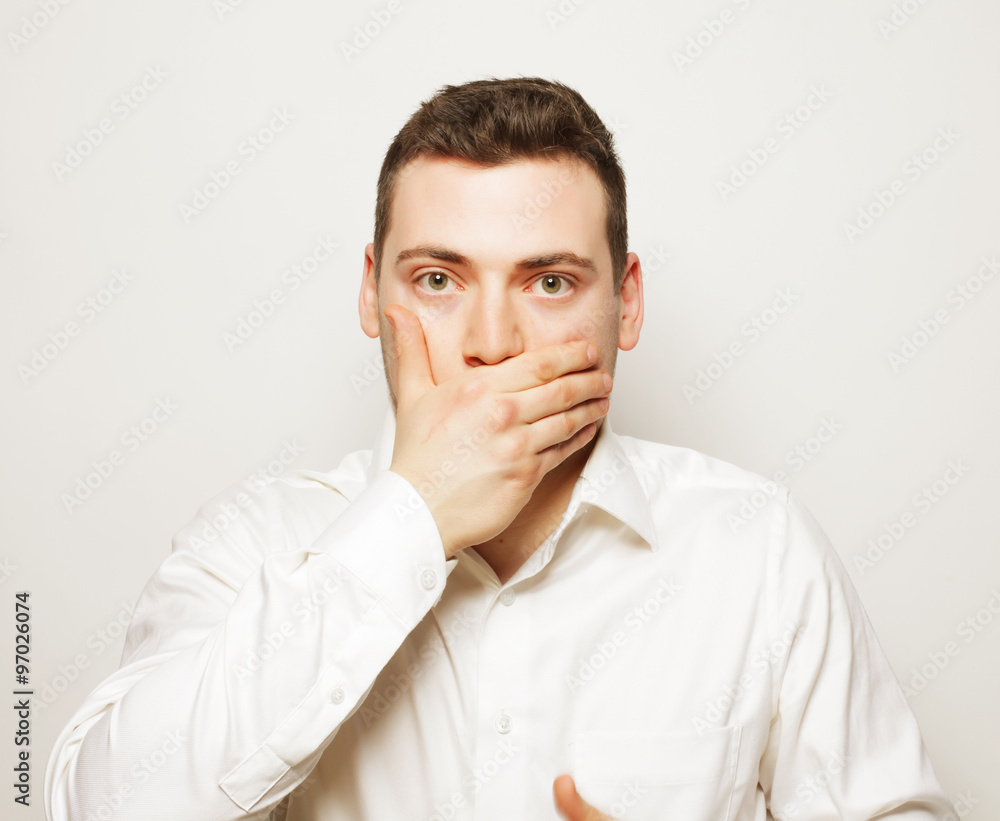 Shocked young man Shocked young man